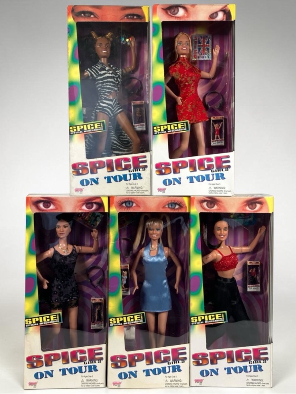 Spice Girls On Tour Doll Set - 5 Collectible Dolls with BOX PROTECTORS